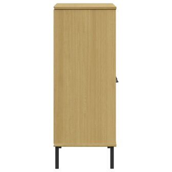 Boekenkast met metalen poten OSLO 90x35x90,5 cm hout bruin 8720845578237 6