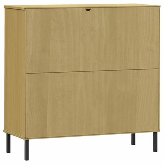 Boekenkast met metalen poten OSLO 90x35x90,5 cm hout bruin 8720845578237 7