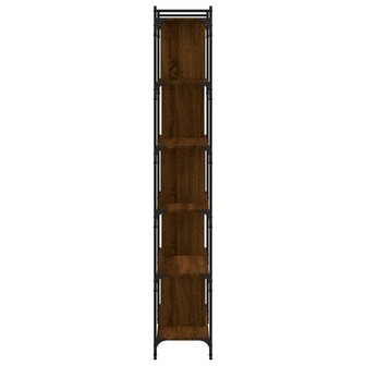 Boekenkast 6-laags 76x32x192 cm bewerkt hout bruin eikenkleur 8720845419004 5