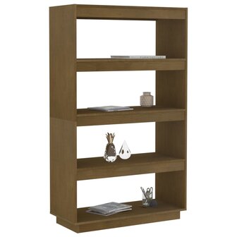 Boekenkast/kamerscherm 80x35x135 cm grenenhout honingbruin 8720286816233 4