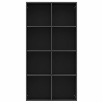 Boekenkast/dressoir 66x30x130 cm bewerkt hout zwart 8719883673158 4