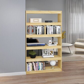 Boekenkast / kamerscherm 100x30x167,5 cm massief grenenhout 8720286609231 3