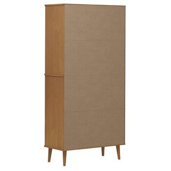 Boekenkast MOLDE 85x35x170,5 cm massief grenenhout bruin 8720845542276 7