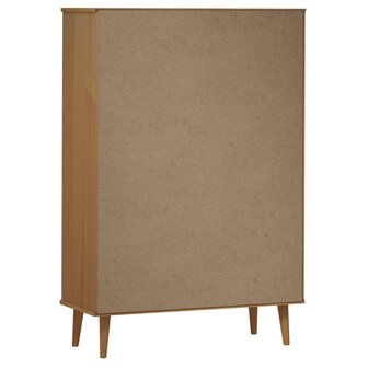 Boekenkast MOLDE 90x35x133,5 cm massief grenenhout bruin 8720845542030 7