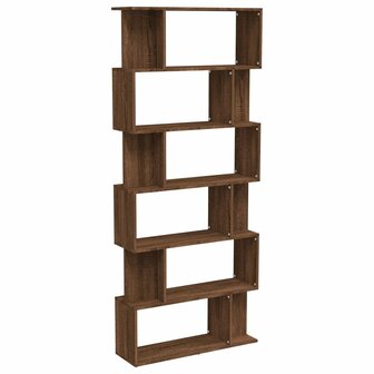 Boekenkast/kamerscherm 80x24x192 cm bewerkt hout bruineiken 8720845693299 2