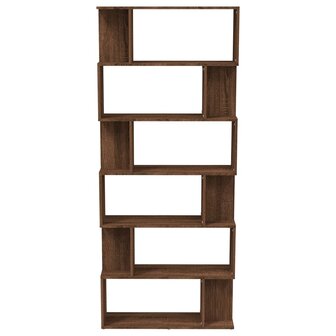 Boekenkast/kamerscherm 80x24x192 cm bewerkt hout bruineiken 8720845693299 5