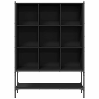 Boekenkast 102x30x141,5 cm bewerkt hout zwart 8721012402829 5