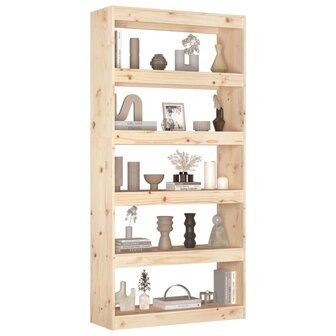 Boekenkast/kamerscherm 80x30x167,4 cm massief grenenhout 8720286608982 4