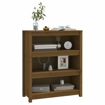 Boekenkast 80x35x97 cm massief grenenhout honingbruin 8720845556334 4