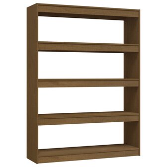 Boekenkast/kamerscherm 100x30x135,5 cm grenenhout honingbruin 8720286609217 2