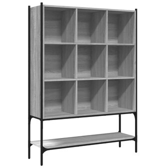 Boekenkast 102x30x141,5 cm bewerkt hout grijs sonoma eikenkleur 8721012402850 2