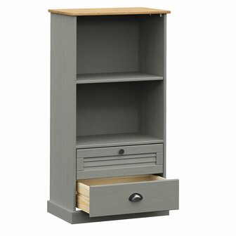 Boekenkast VIGO 60x35x114,5 cm massief grenenhout grijs 8720845846008 5