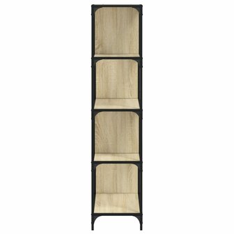 Boekenkast 4-laags 139x33,5x149 cm bewerkt hout sonoma eiken 8721012377738 6