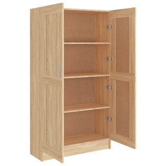 Boekenkast 82,5x30,5x150 cm bewerkt hout sonoma eikenkleurig 8720286134085 6