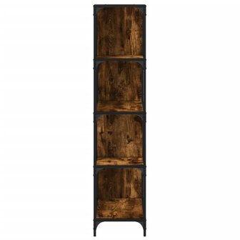 Boekenkast 4-laags 139x33,5x149 cm bewerkt hout gerookt eiken 8721012377745 6