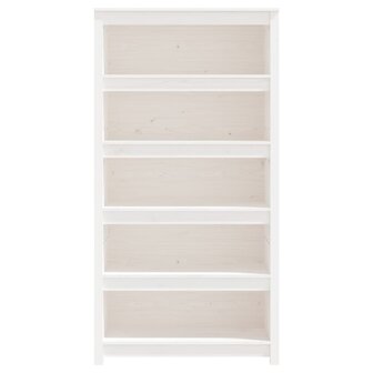 Boekenkast 80x35x154 cm massief grenenhout wit 8720845556419 5