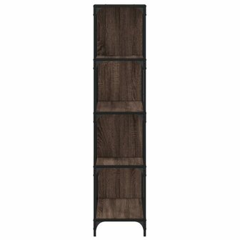 Boekenkast 4-laags 139x33,5x149 cm bewerkt hout bruin eiken 8721012377769 6