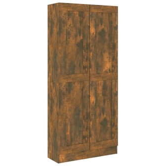 Boekenkast 82,5x30,5x185,5 cm bewerkt hout gerookt eikenkleurig 8720286931790 2