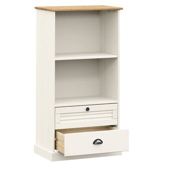 Boekenkast VIGO 60x35x114,5 cm massief grenenhout wit 8720845845995 5