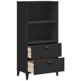 Boekenkast VIKEN 60x35x123 cm massief grenenhout zwart 8721012310476 5