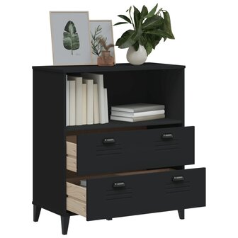 Boekenkast VIKEN 80x40x90 cm massief grenenhout zwart 8721012310445 4