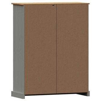 Boekenkast VIGO 90x35x114,5 cm massief grenenhout grijs 8720845845971 7