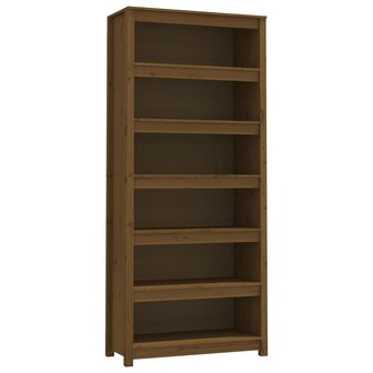 Boekenkast 80x35x183 cm massief grenenhout honingbruin 8720845556488 2