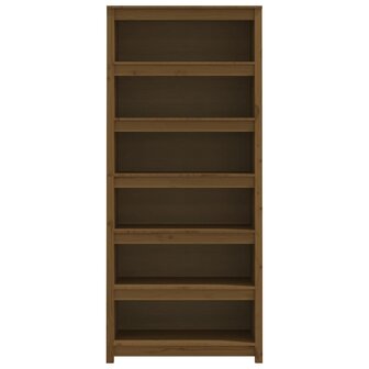 Boekenkast 80x35x183 cm massief grenenhout honingbruin 8720845556488 5