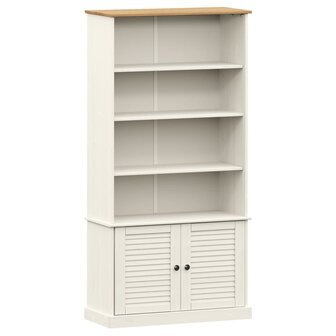 Boekenkast VIGO 85x35x170 cm massief grenenhout wit 8720845846114 2