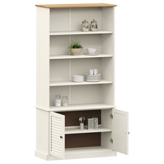 Boekenkast VIGO 85x35x170 cm massief grenenhout wit 8720845846114 3