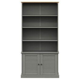 Boekenkast VIGO 85x35x170 cm massief grenenhout grijs 8720845846121 4