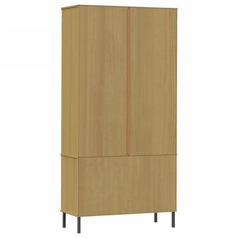 Boekenkast met metalen poten OSLO 85x35x172,5 cm hout bruin 8720845577995 7