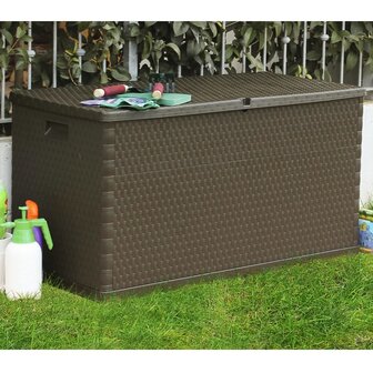 Tuinbox 120x56x63 cm polypropeen rattan bruin 8718475590484 4