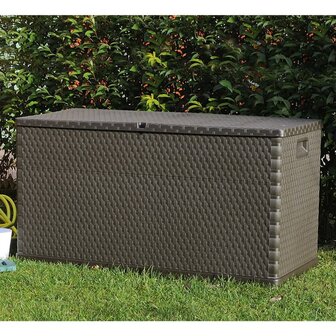 Tuinbox 120x56x63 cm polypropeen rattan bruin 8718475590484 7