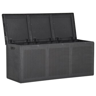 Tuinbox 270 L PP rattan zwart 8720286767986 2