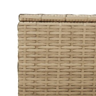 Tuinbox met wielen 190 L poly rattan gemengd beige 8721012243699 9