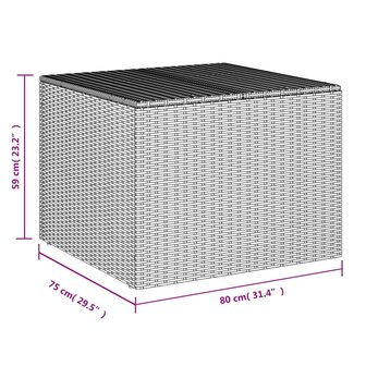 Tuinbox 291 L poly rattan zwart 8721012243781 11