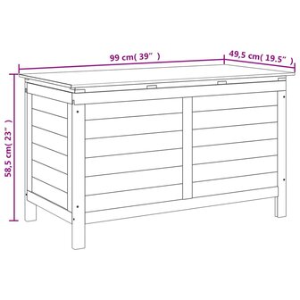 Tuinbox 99x49,5x58,5 cm massief vurenhout 8721012378254 8