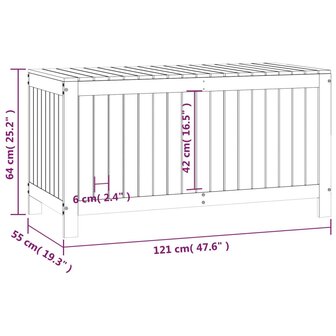 Tuinbox 121x55x64 cm massief grenenhout 8720845678012 10