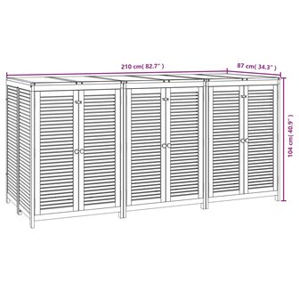 Tuinbox 210x87x104 cm massief acaciahout 8720845745714 8