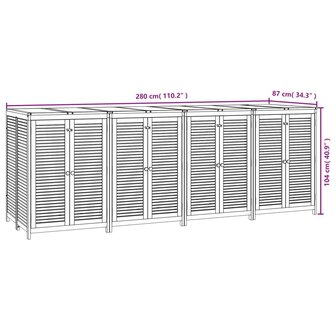 Tuinbox 280x87x104 cm massief acaciahout 8720845745721 8