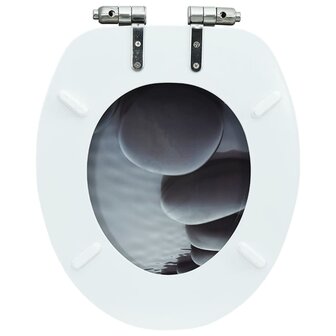 Toiletbril met soft-close deksel stenen MDF 8718475722809 7