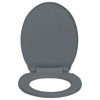 Toiletbril soft-close en quick-release ovaal grijs 8719883818719 4