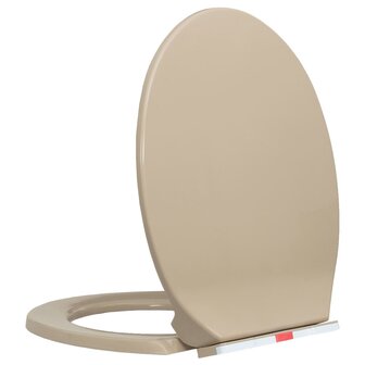 Toiletbril soft-close en quick-release ovaal beige 8719883818757 3