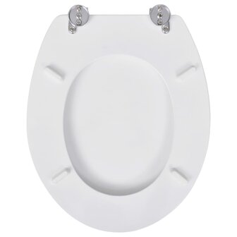 Toiletbrillen met deksels 2 st MDF wit 8718475796862 5