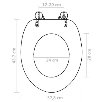 Toiletbrillen met deksel 2 st dolfijn MDF 8718475796916 9