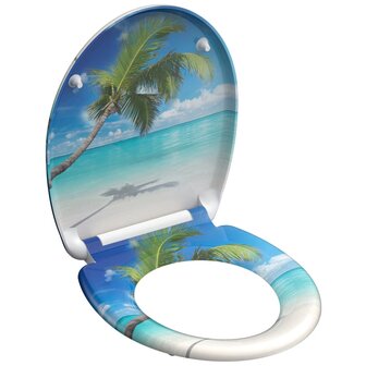 SCH&Uuml;TTE Toiletbril met soft-close CARRIBEAN duroplast met print 4008431823638 2