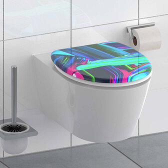 SCH&Uuml;TTE Toiletbril met soft-close NEON PAINT 4008431821917 1