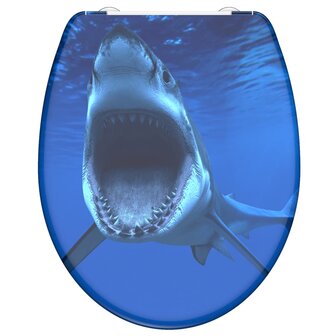 SCH&Uuml;TTE Toiletbril met soft-close quick-release SHARK 4008431823713 1