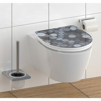 SCH&Uuml;TTE Toiletbril met soft-close quick-release hoogglans ROUND DIPS 4008431825939 1